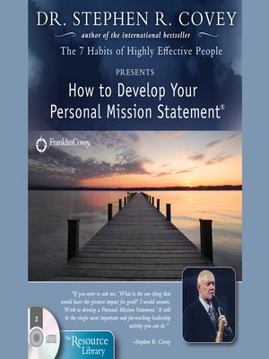 cover image of How to Develop Your Personal Mission Statement